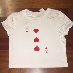 Urban Outfitters Heart Cropped Top